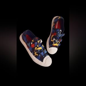 Converse Jack Purcell Low Easy-On PS 'Shark Bite' Kids Youth Size 2